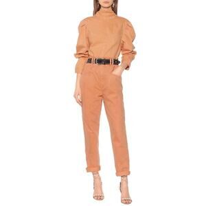 NWT ISABEL MARANT Eloisa High Rise Boyfriend Jeans In Papaya Orange Size Medium